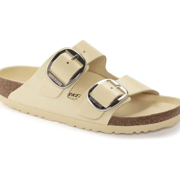 Birkenstock Arizona Big Buckle
Natural Leather Patent NWT size 40/L9 - Picture 3 of 11